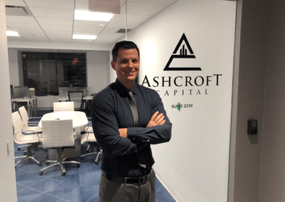 Frank Roessler at Ashcroft Capital Office